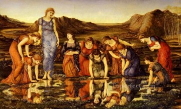 El espejo de Venus Prerrafaelita Sir Edward Burne Jones Pinturas al óleo